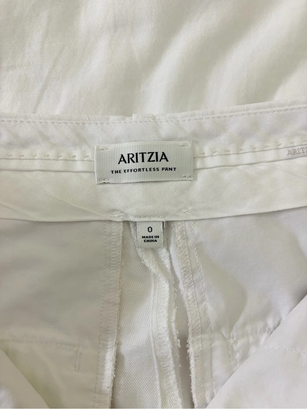 Aritzia The Effortless Pant White Linen Lyocell Pleated Wide Leg Pants Size 0